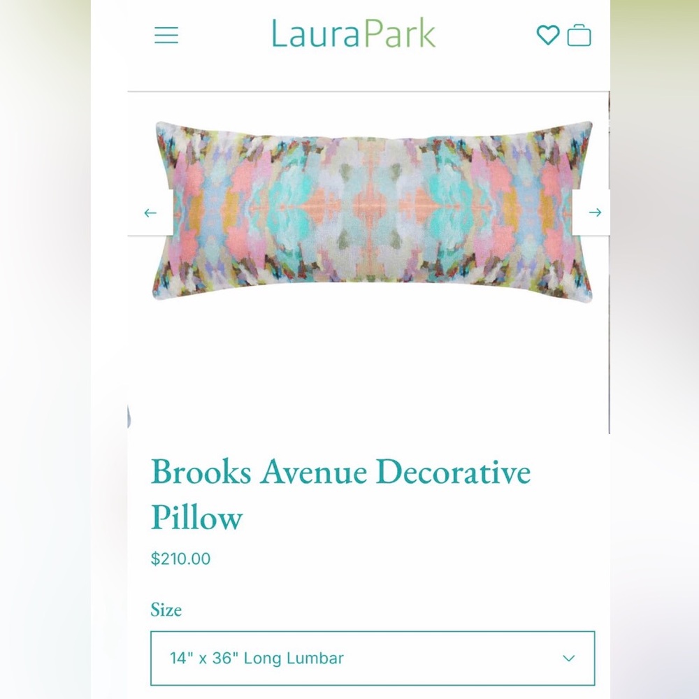 Laura Park Brooks Avenue Decorative Lumbar pillow and fleece blanket